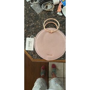 Ted Baker Maddie Stitch Circle Pink‎ Leather Purse Xbody Crossbody W/ Dust Bag